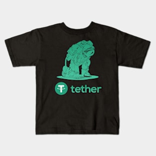 tether coin Crypto coin Crytopcurrency Kids T-Shirt